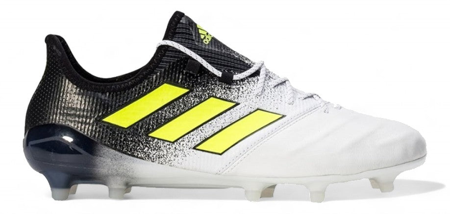 Adidas Ace 17.1 Leather FG - Elite Dust Storm - White/Solar Yellow/Core Black – Boots Plug, photo 1