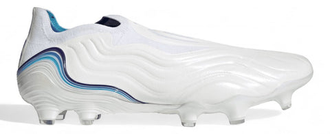 Adidas Copa Sense+ FG - Elite Diamond Edge - White/Hi-Res Blue/Legacy Indigo – Boots Plug, photo 1