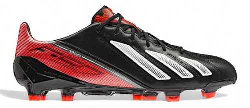 Adidas F50 adiZero III Leather FG - Elite Black/Infrared Red/Running White – Boots Plug, photo 1