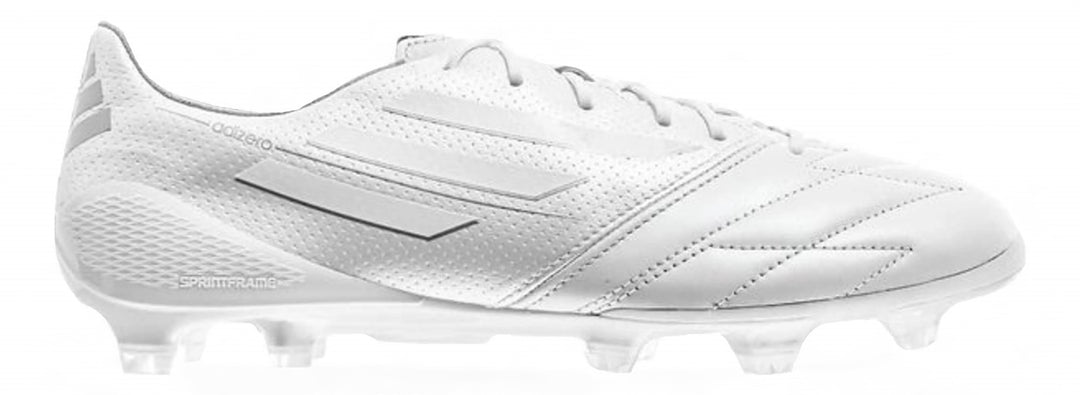 Adidas F50 adiZero IV Leather FG - Elite Running White/Metallic Silver – Boots Plug, photo 1