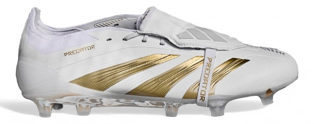 Adidas Predator Elite Tongue FG - Day Spark - White/Gold Metallic/White – Boots Plug, photo 1