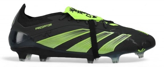 Adidas Predator Elite Tongue FG - Merky FC - Core Black/White/Lucid Lemon – Boots Plug, photo 1