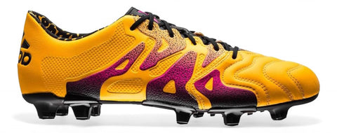 adidas X 15.1 Leather FG/AG 'Solar Gold/Core Black/Shock Pink'