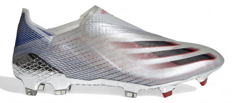 adidas X Ghosted+ FG 'Showpiece - Silver Metallic/Core Black/Scarlet'