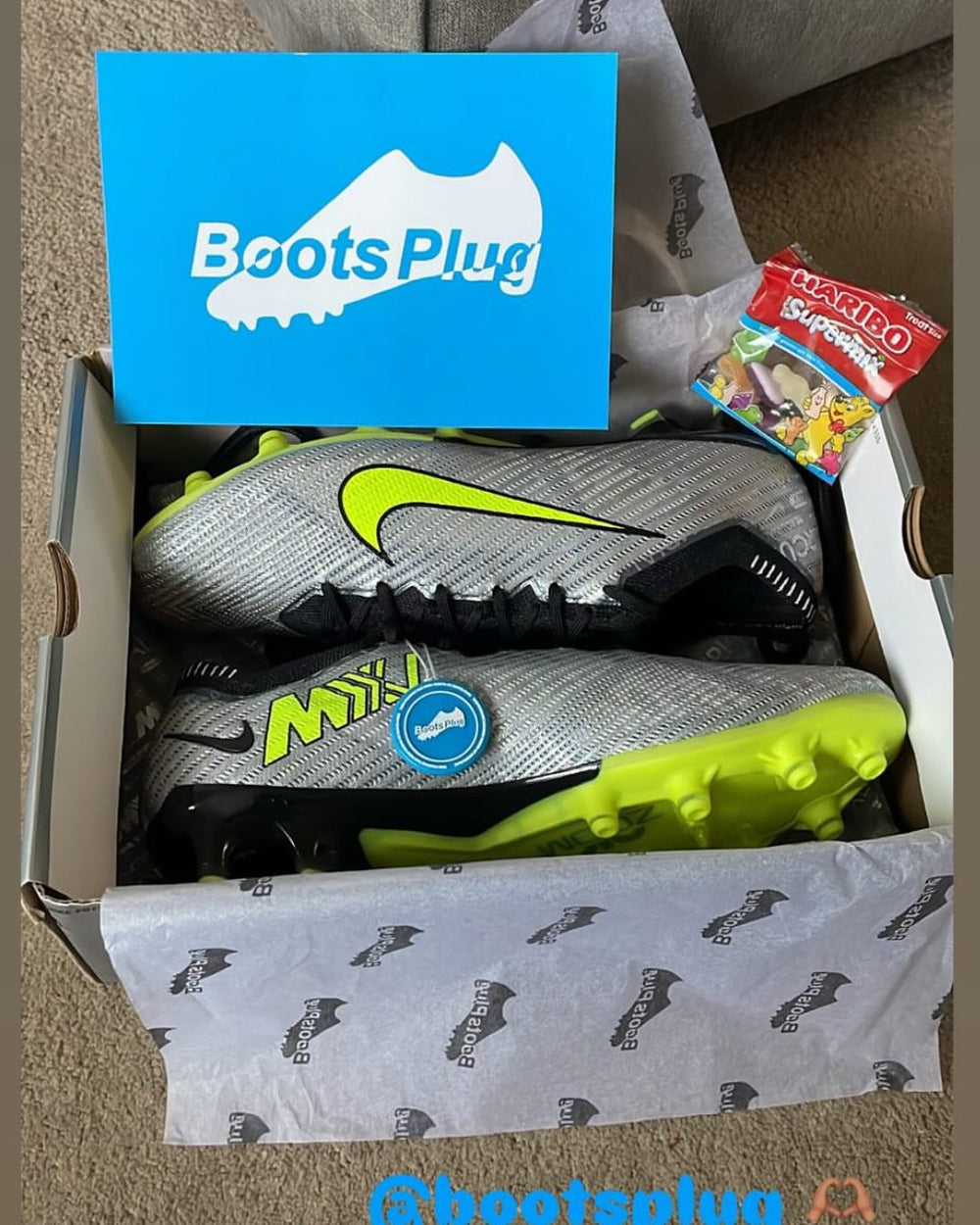 Client story: Mercurials with sweets in the box