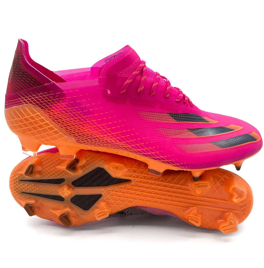 Adidas X Ghosted.1 FG - Elite Superspectral - Shock Pink/Core Black/Screaming Orange – Boots Plug, photo 1