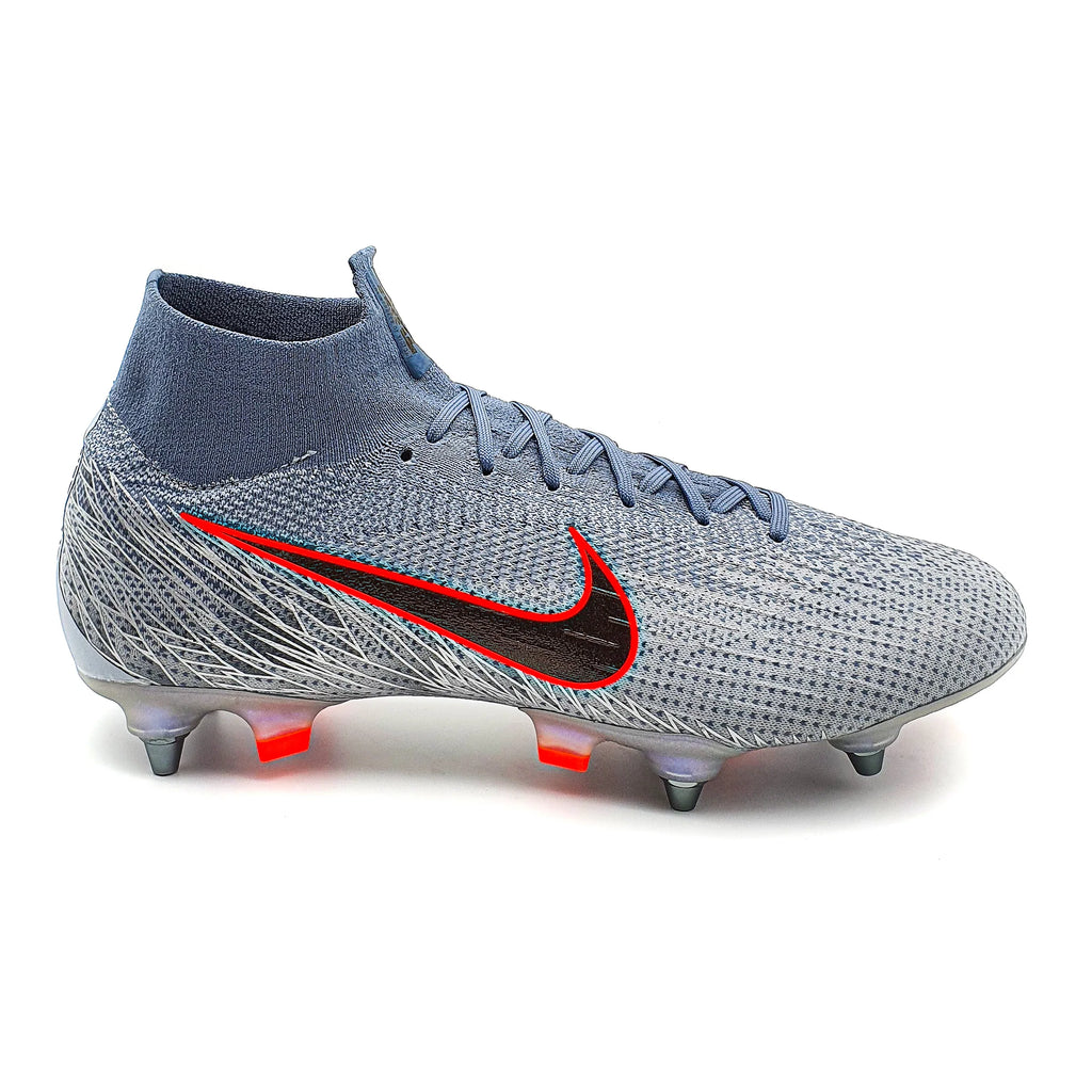 Nike Mercurial Superfly 6 SG PRO Grey Boots Plug
