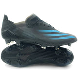 Adidas X Ghosted.1 FG 'Superstealth - Core Black/Signal Cyan'