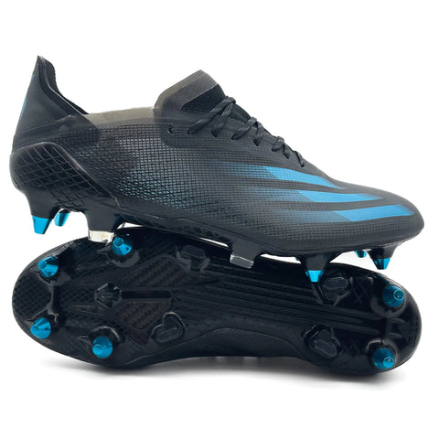 Adidas X Ghosted.1 SG 'Superstealth - Core Black/Signal Cyan'