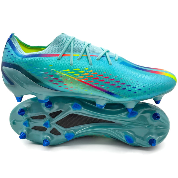 Adidas X Speedportal.1 SG ELITE “Al Rihla - Clear Aqua/Solar Red