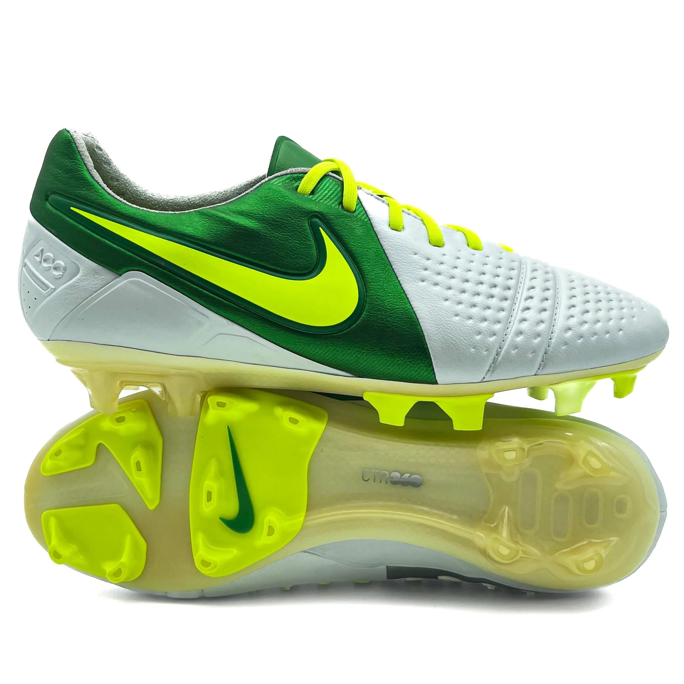 Nike CTR 360 Maestri III FG ELITE White Volt Court Green Boots Plug Nike CTR 360 Maestri III FG ELITE White Volt Court Green Boots Plug