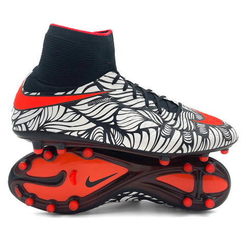Nike Hypervenom Phantom FG 'Black/Bright Crimson/White'