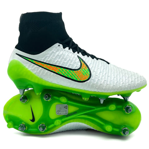 Nike Magista Obra 1 SG-PRO 'White/Poison Green/Black/Total Orange'