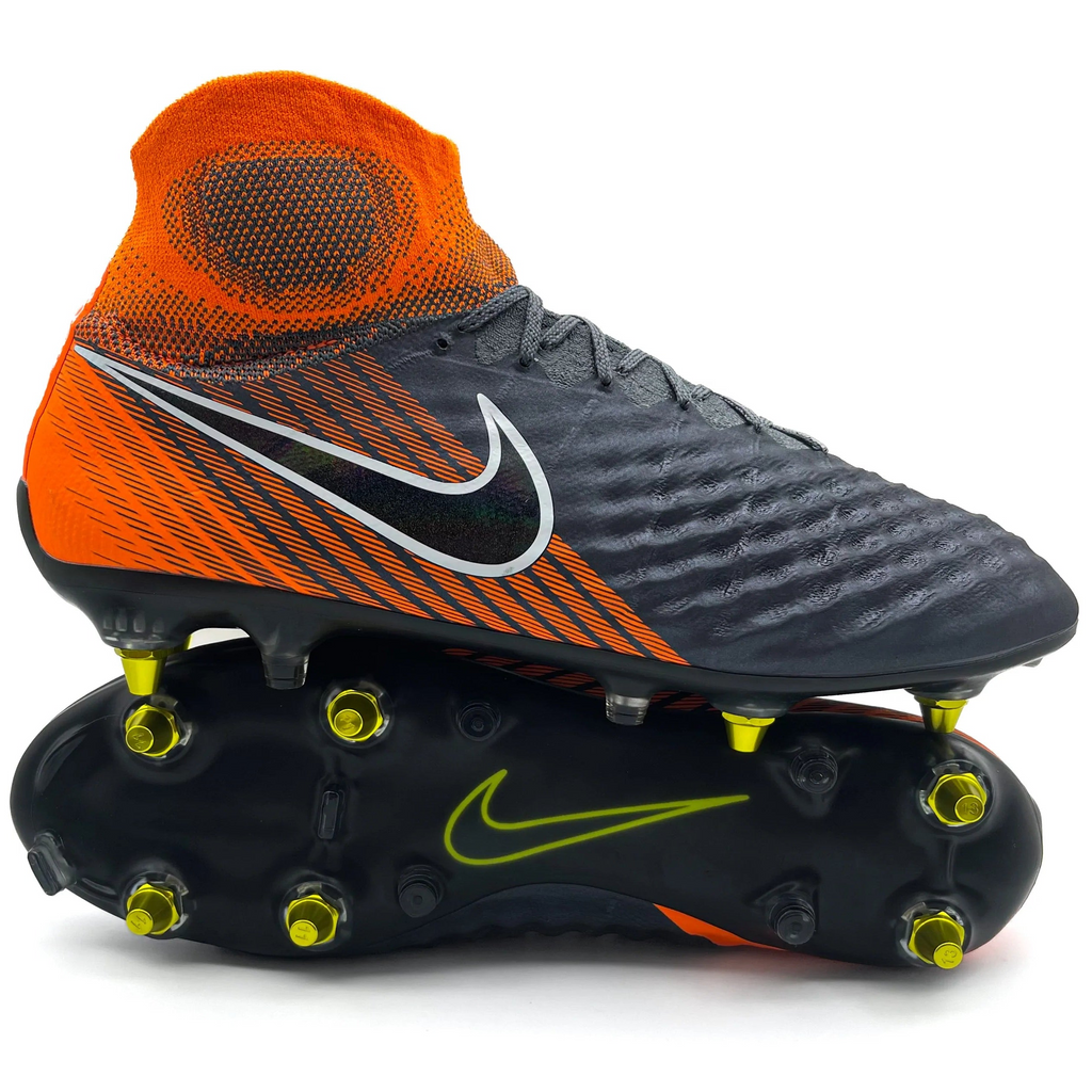 Nike Magista Obra 2 SG ELITE AC 'Fast AF - Dark Grey/Black/Total Nike Magista Obra 2 SG ELITE AC 'Fast AF - Dark Grey/Black/Total