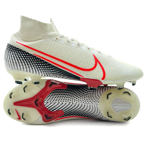 Nike Mercurial Superfly 7 FG 'White/Laser Crimson/Black'