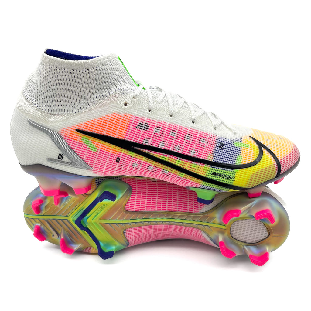 nike mercurial superfly white silver dark raisin