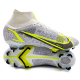 Nike Mercurial Superfly 8 FG 'Silver Safari - White/Black/Metallic Silver/Volt'