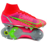 Nike Mercurial Superfly 8 SG AC 'Spectrum - Bright Crimson/Metallic Silver'