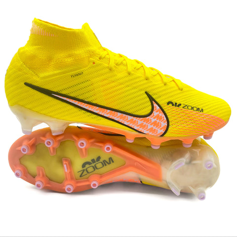 Nike Mercurial Superfly 9 AG 'Yellow Strike/Sunset Glow/Barely Grape'