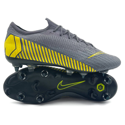 Nike Mercurial Vapor 12 SG AC 'Game Over - Thunder Grey/Yellow'