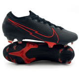 Nike Mercurial Vapor 13 FG 'Black X Chile Red - Black/Chile Red/Dark Smoke Grey'
