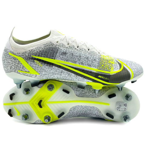 Nike Mercurial Vapor 14 SG-PRO 'Silver Safari - White/Black/Metallic Silver/Volt'