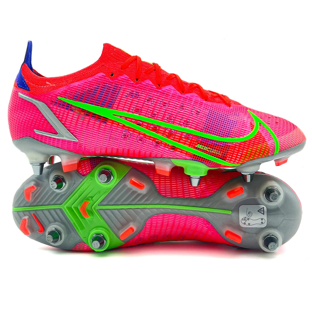 Nike Mercurial Flyknit サッカースパイクSG Nike Mercurial Vapor 14 SG-PRO ELITE 'Spectrum - Bright Crimson