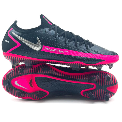 Nike Phantom GT FG 'Black/Metallic Silver/Pink Blast'