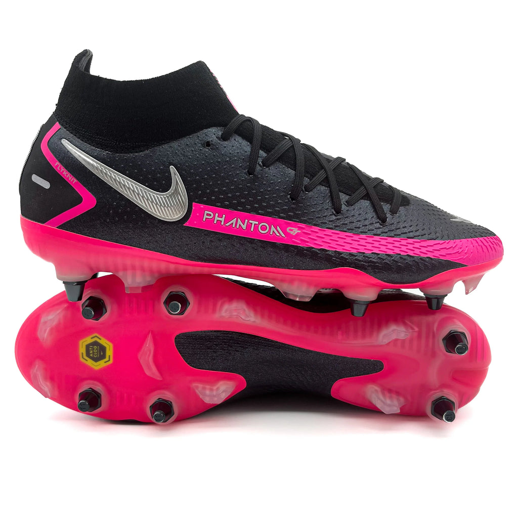 Nike Phantom GT SG ELITE AC 'Black/Metallic Silver/Pink Blast