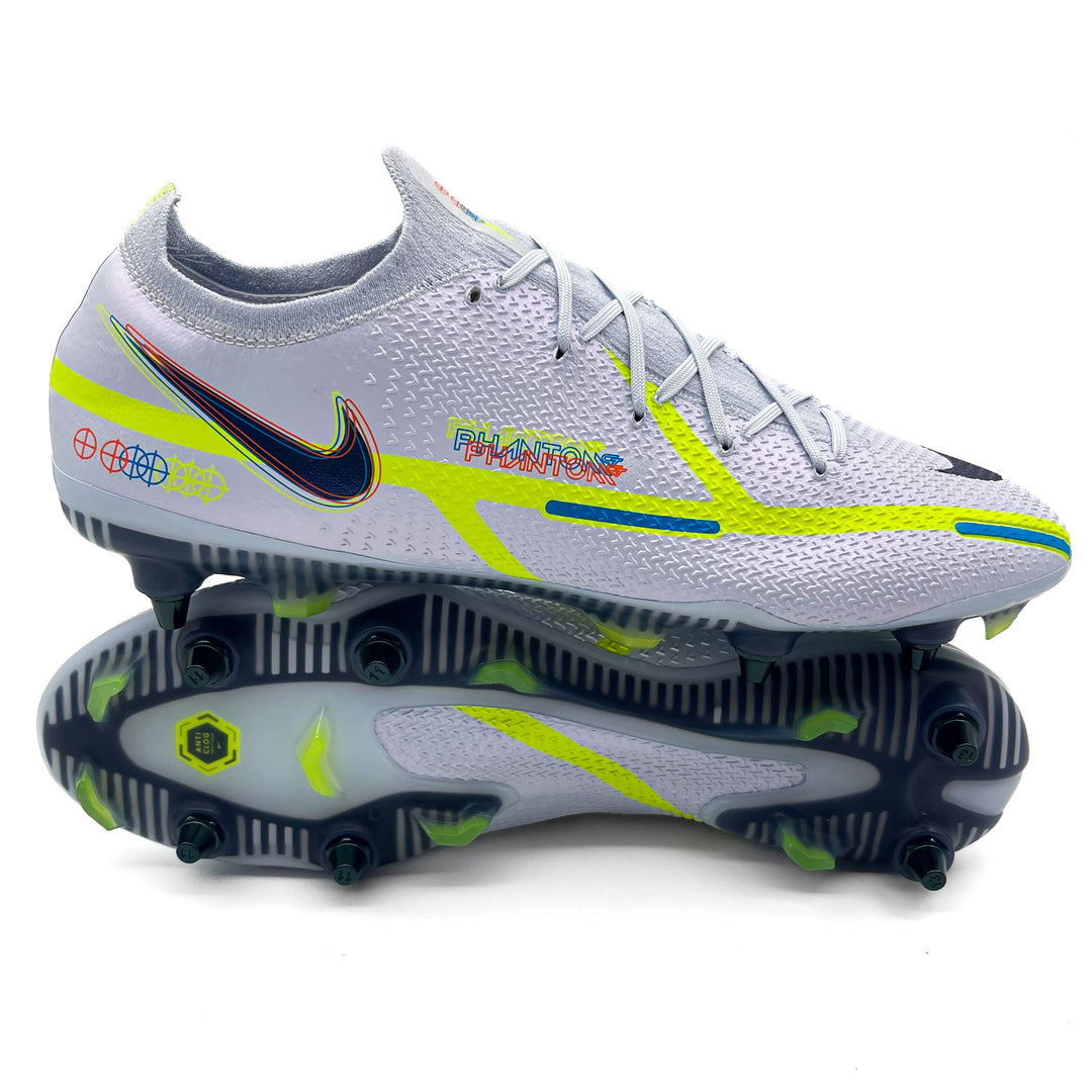 Nike Phantom GT2 DF SG-PRO AC - Elite The Progress - Football Grey/Blackened Blue – Boots Plug, photo 1