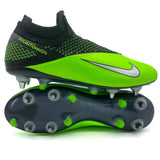 Nike Phantom Vision SG-PRO 'LAB2 - Black/Metallic Platinum/Green Strike'