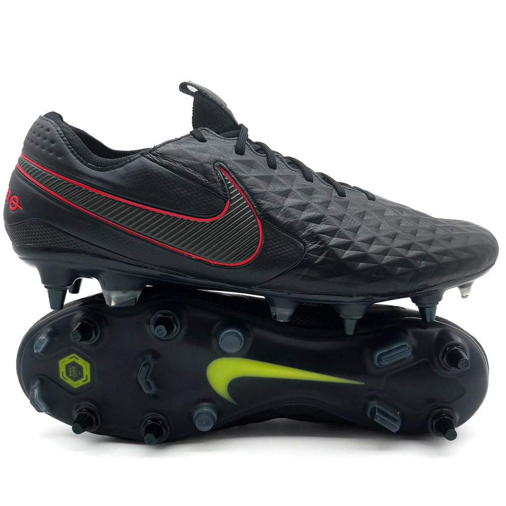 Nike Tiempo Legend 8 SG ELITE AC 'Black X Chile Red - Black/Dark