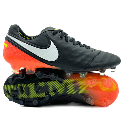 Nike Tiempo Legend VI FG 'Dark Lightning Pack - Black/White/Hyper Orange'