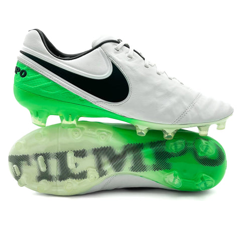Nike Tiempo Legend VI FG 'Motion Blur-White/Black/Electro Green'