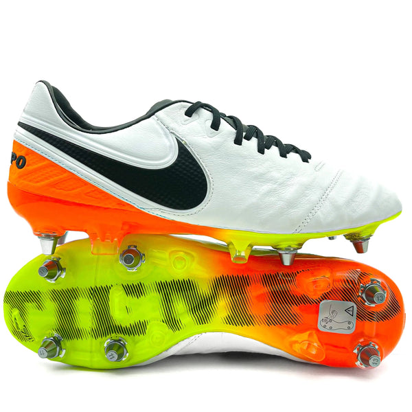 Nike Tiempo Legend VI SG-PRO Elite 'White/Black/Total Orange Nike Tiempo Legend VI SG-PRO Elite 'White/Black/Total Orange