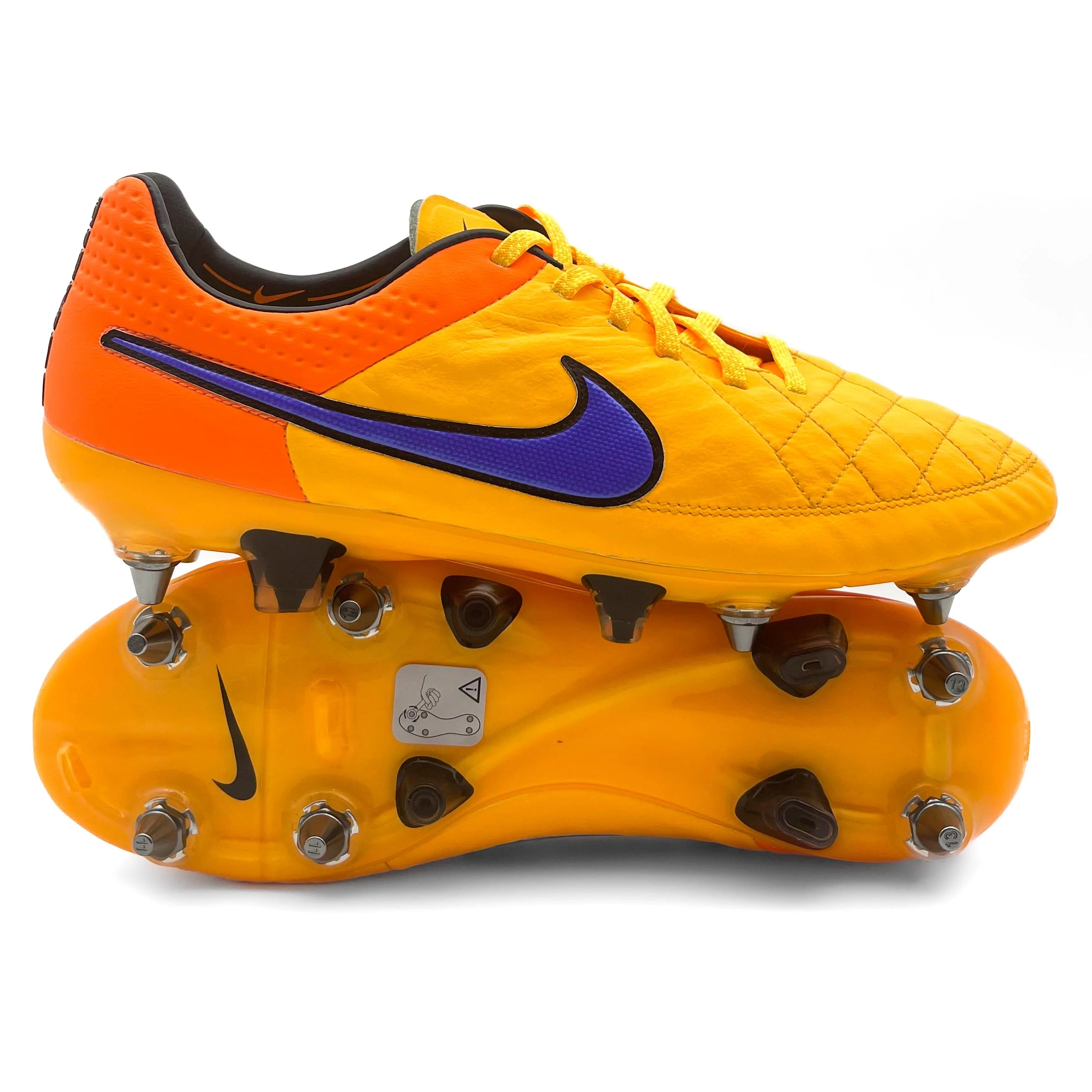 Nike Tiempo Legend V SG-PRO Elite 'Laser Orange/Persian Violet Nike Tiempo Legend V SG-PRO Elite 'Laser Orange/Persian Violet