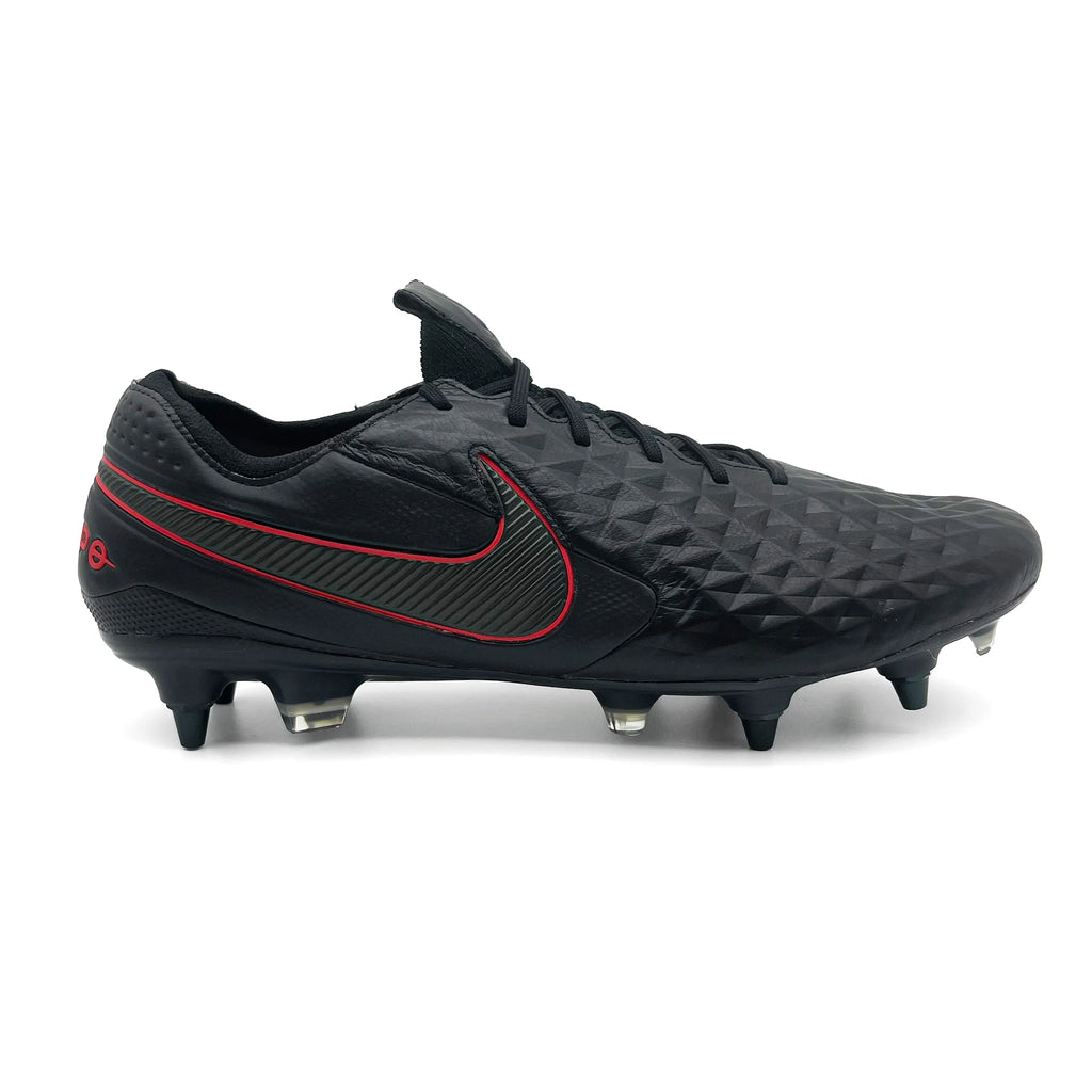 Nike Tiempo Legend 8 SG AC Black X Chile Red Boots Plug
