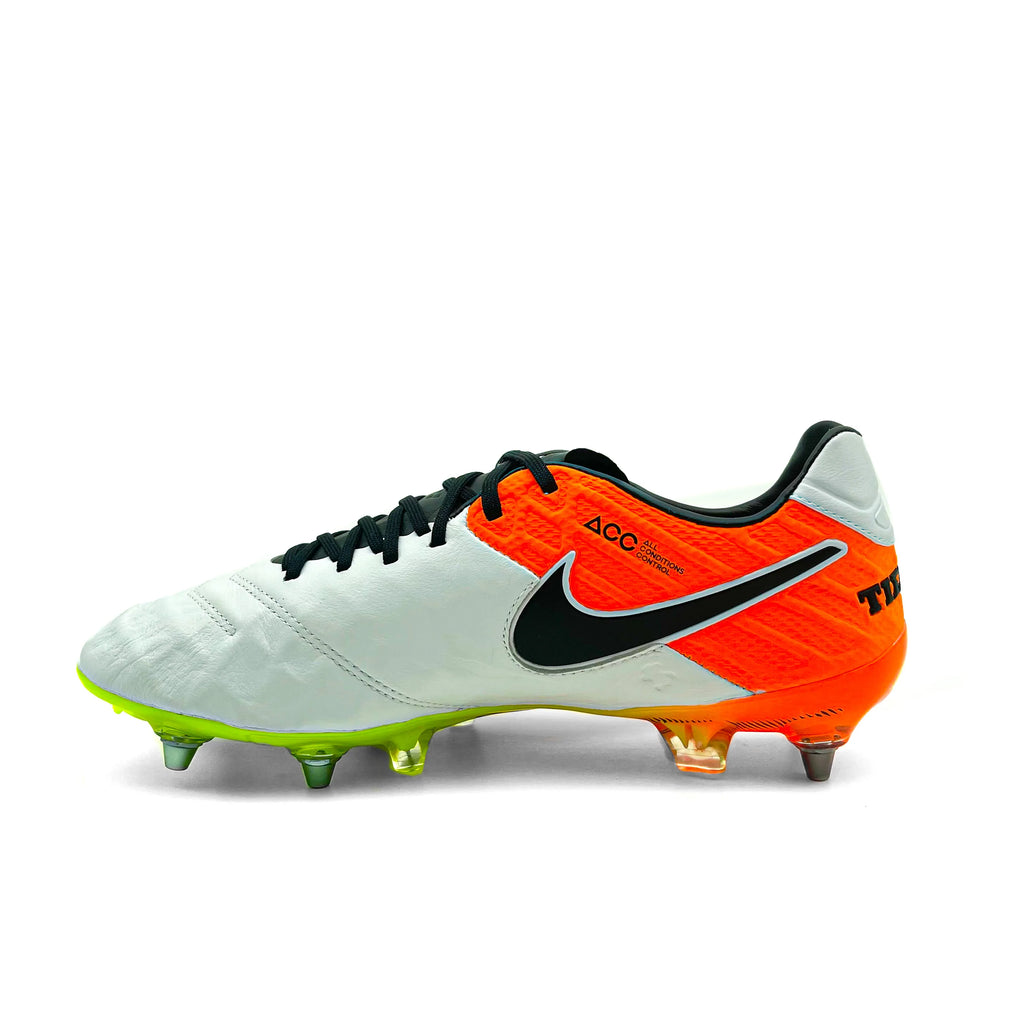 Nike Tiempo Legend VI SG-PRO Elite 'White/Black/Total Orange Nike Tiempo Legend VI SG-PRO Elite 'White/Black/Total Orange