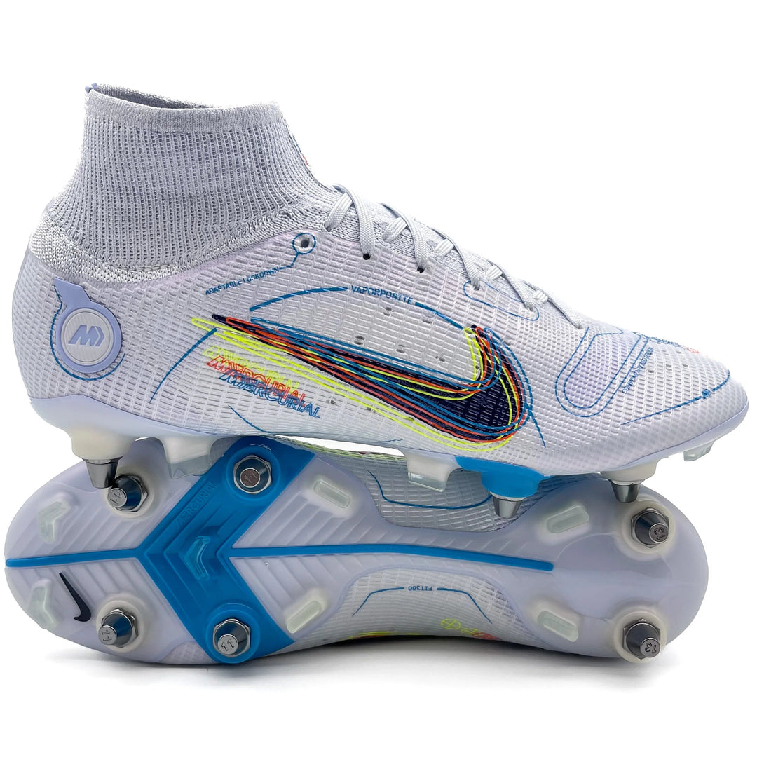 Nike Mercurial Superfly 8 SG-PRO - Elite Progress Pack - Football Grey/Light Marine/Laser Blue/Blackened Blue – Boots Plug, photo 1