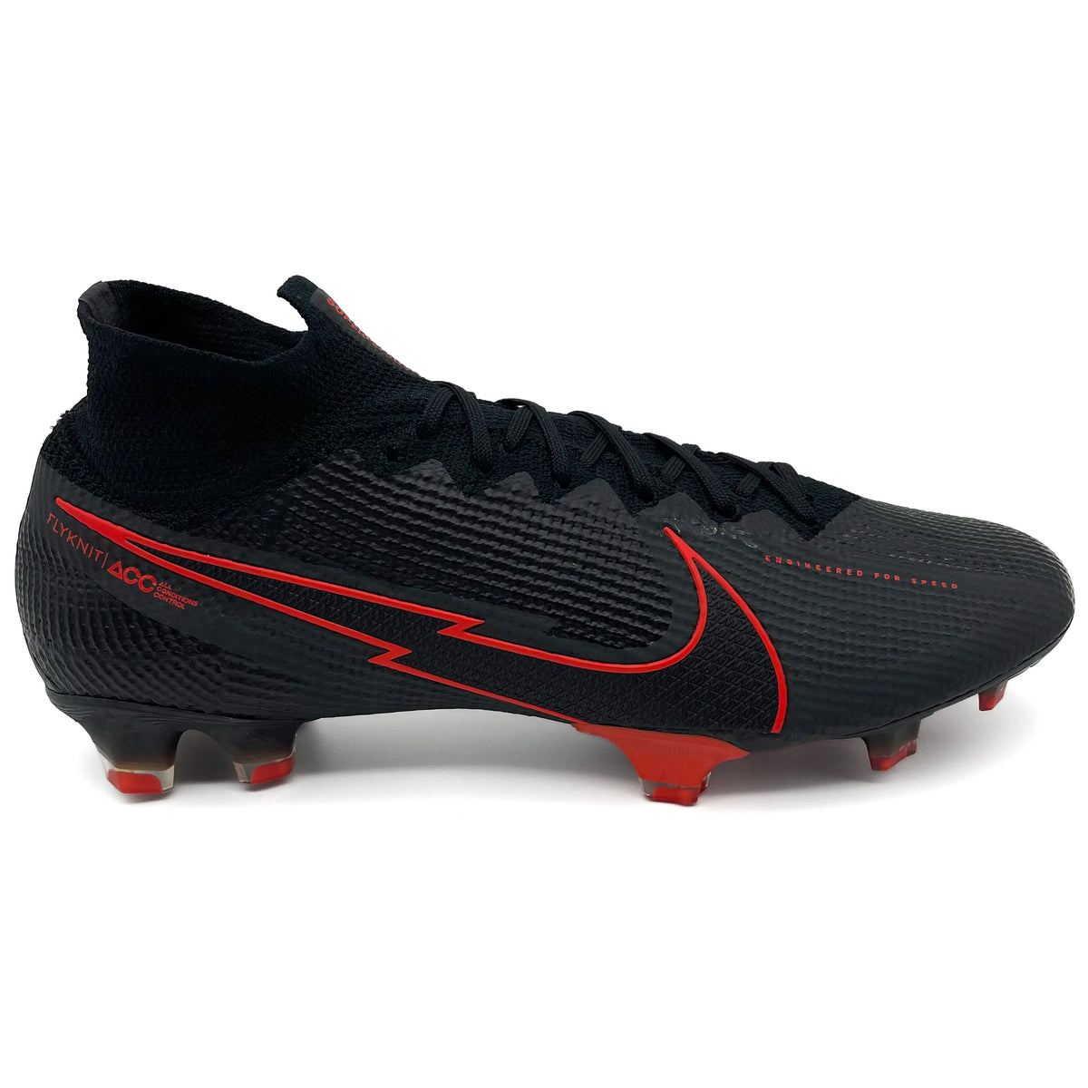 Nike Mercurial Superfly 7 FG ELITE 'Black X Chile Red - Black/Dark Smo ...
